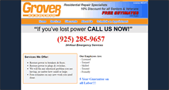 Desktop Screenshot of groverelectric.net