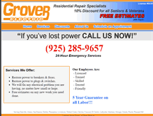 Tablet Screenshot of groverelectric.net